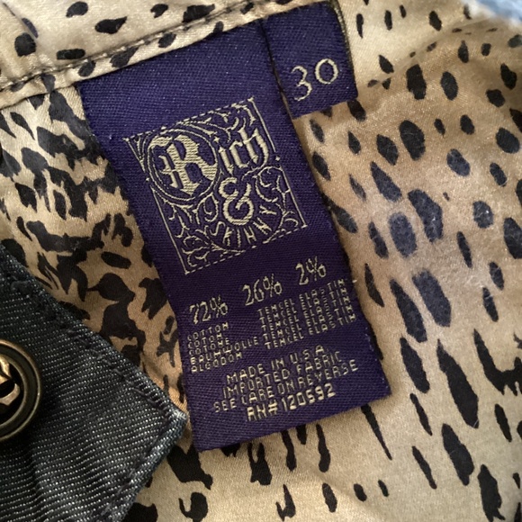 Rich & skinny dark wash jeans size 30 Made in the USA - Picture 3 of 4